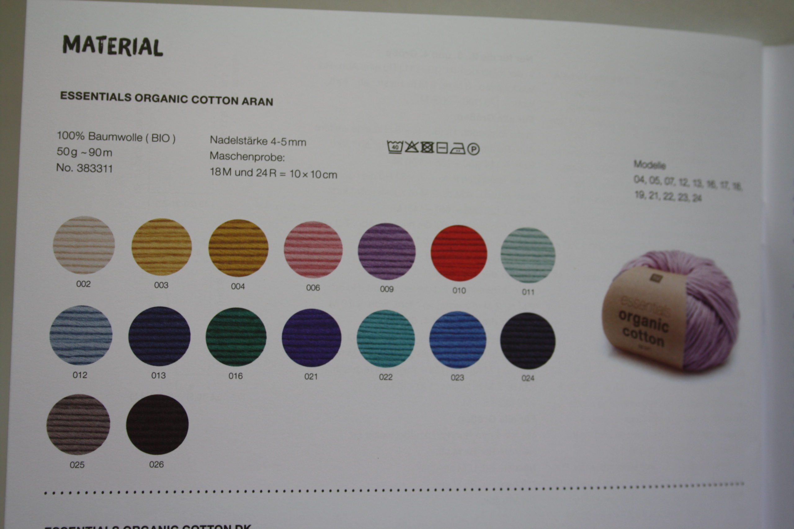 rico design organic cotton aran 50g – Bild 2